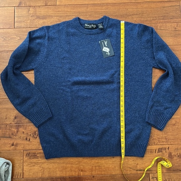 NWT Oliver & Burke Long Sleeve Crewneck Pull Over Sweater 100% Lambswool… - Picture 7 of 10